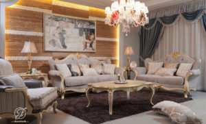 Kursi Sofa Tamu Cat Duco Italian Mewah