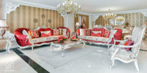 Kursi Sofa Tamu Duco Ukir Rose Modern