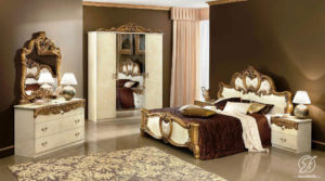 Set Kamar Tidur Italian Klasik Duco Gold