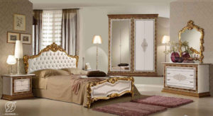 Set Kamar Tidur Jennifer Klasik Duco Gold