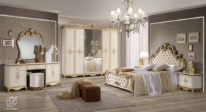 Set Kamar Tidur Ukir Klasik Emas Tatjana