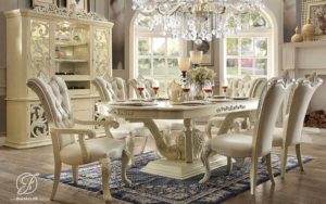 Set Meja Makan Duco Marbella Klasik