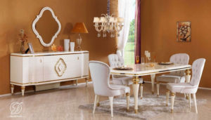 Set Meja Makan Modern Duco Almena