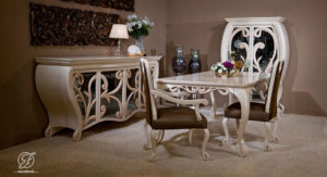 Set Meja Makan Modern Duco Valas