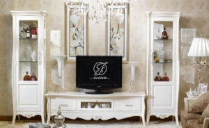 Set Bufet TV Minimalis Modern Paris Putih