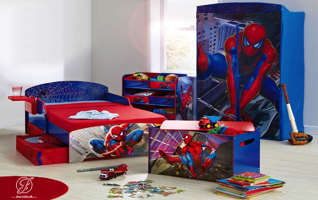 Jual Set Kamar Anak Modern Karakter Spiderman Furniture Duco Klasik