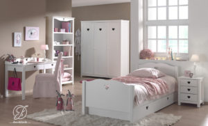 Set Kamar Anak Perempuan Minimalis Love Putih