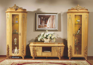 Set Bufet TV Emas Duco Ukir Kleopatra