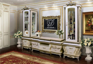 Set Bufet TV Klasik Duco Ukir Angelica