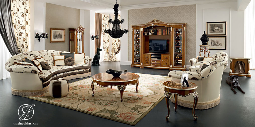 Set Kursi Sofa Tamu Mewah Ukir Barocco