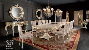 Set Meja Makan Ukir Osmanli Klasik