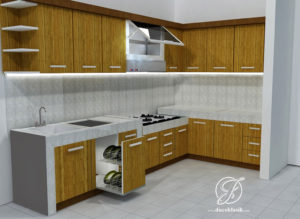 Kitchen Set Simpel L Minimalis Modern