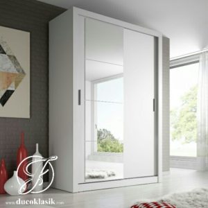 Lemari Minimalis Modern 2 Pintu Sliding