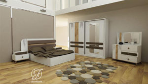 Set Kamar Tidur Minimalis Retro Modern