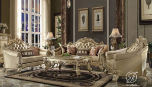 Set Kursi Sofa Tamu Duco Emas Vendom