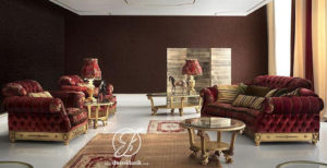 Set Kursi Sofa Tamu Duco Paolo Emas