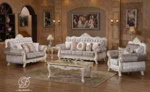 Set Kursi Sofa Tamu Duco Putih Venice