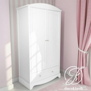 Lemari Baju Anak Perempuan Minimalis 2 Pintu