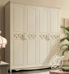 Lemari Minimalis Modern 4 Pintu Cat Duco
