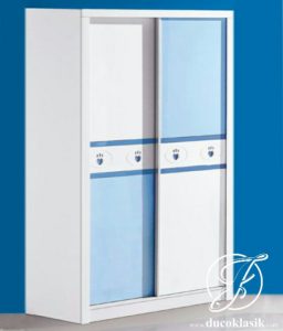 Lemari Pakaian Anak Minimalis 2 Pintu Sliding