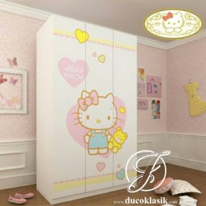 Lemari Pakaian Anak Perempuan Minimalis 3 Pintu