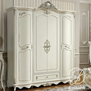 Lemari Pakaian Modern Duco French 4 Pintu