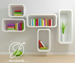 Rak Buku Gantung Minimalis Modern