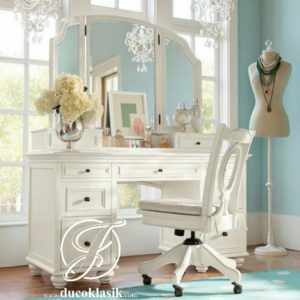 Meja Rias Minimalis Modern Kursi Putar