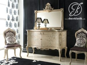 Set Meja Console Duco Racoco Kerang