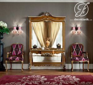Set Meja Console Ukir Klasik Casanova Mewah