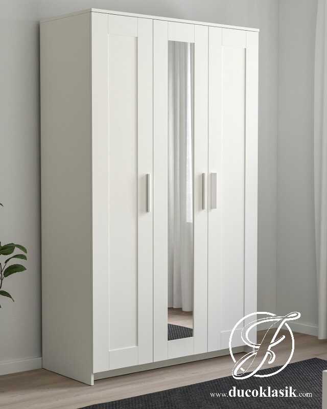 Jual Lemari  Pakaian  3  Pintu  Minimalis  Simple Modern  Furniture Duco Klasik