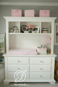 Lemari Rak Baju Bayi Praktis Minimalis Duco Putih