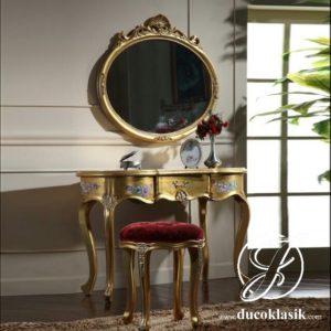 Meja Rias Ukir Emas Italian Classic