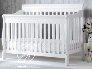Ranjang Bayi Kayu Minimalis Putih