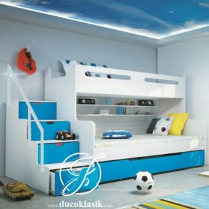 Tempat Tidur Tingkat Anak Laki Laki Minimalis Berkarakter