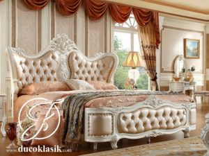 Tempat Tidur Busa Jok Ukir Eropa Mewah