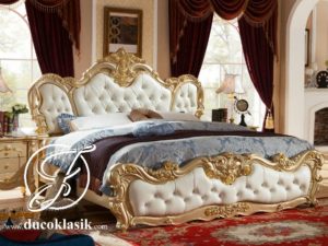 Tempat Tidur Busa Jok Ukir French Klasik Terbaru