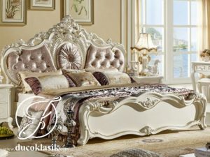 Tempat Tidur Pengantin Mewah Ukir Eropa