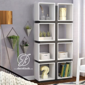 Rak Buku dan Pajangan Simple Minimalis Modern