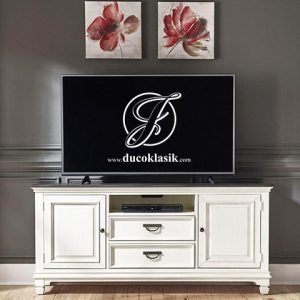 Meja TV Duco Kayu Minimalis Sederhana