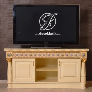 Meja TV Modern Ukir Bianca Klasik