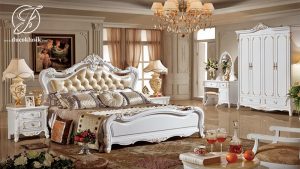 Set Kamar Tidur Pengantin Ukir Modern